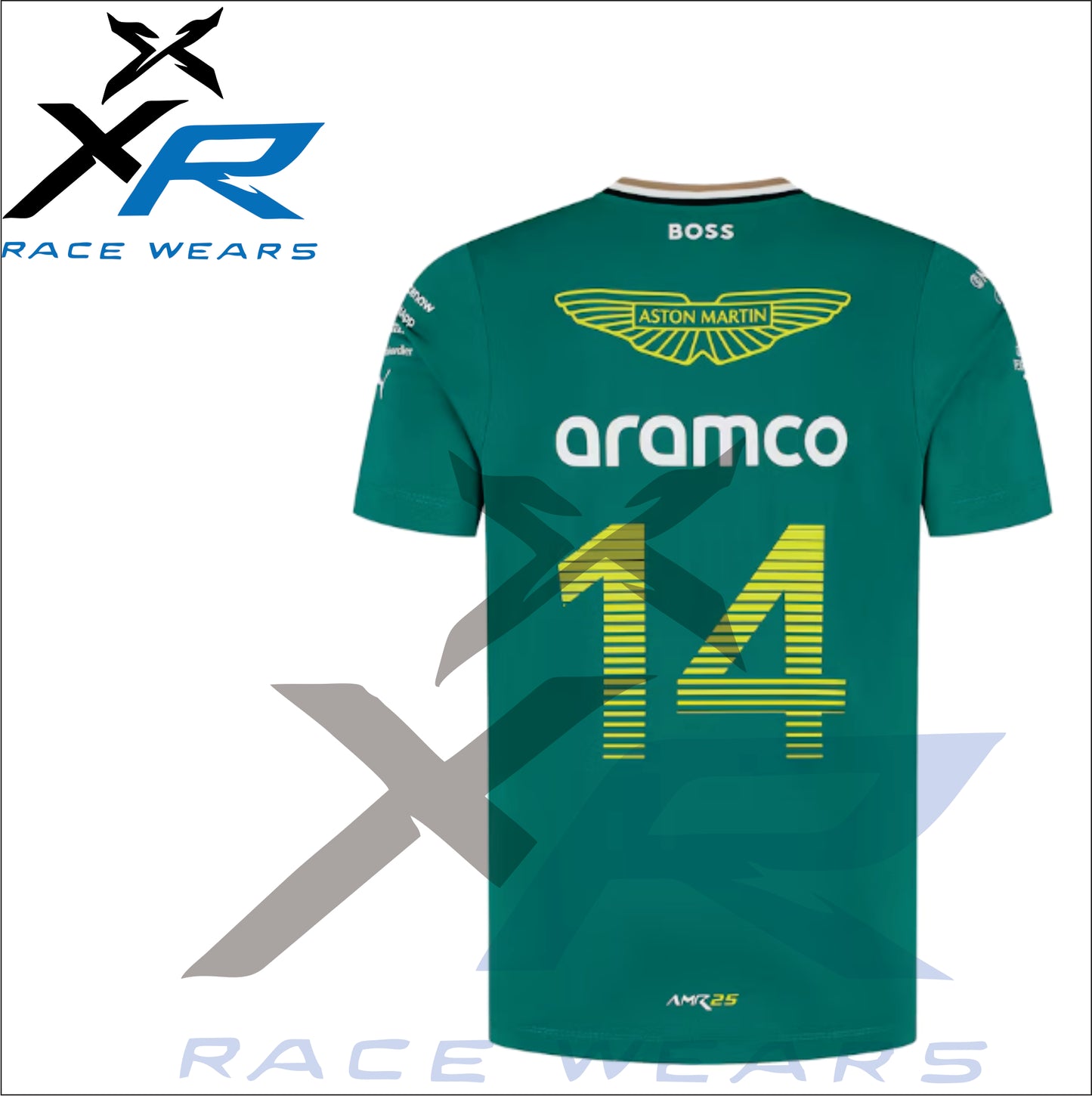 Aston Martin Aramco Cognizant F1 2025 Fernando Alonso Team Driver T-Shirt